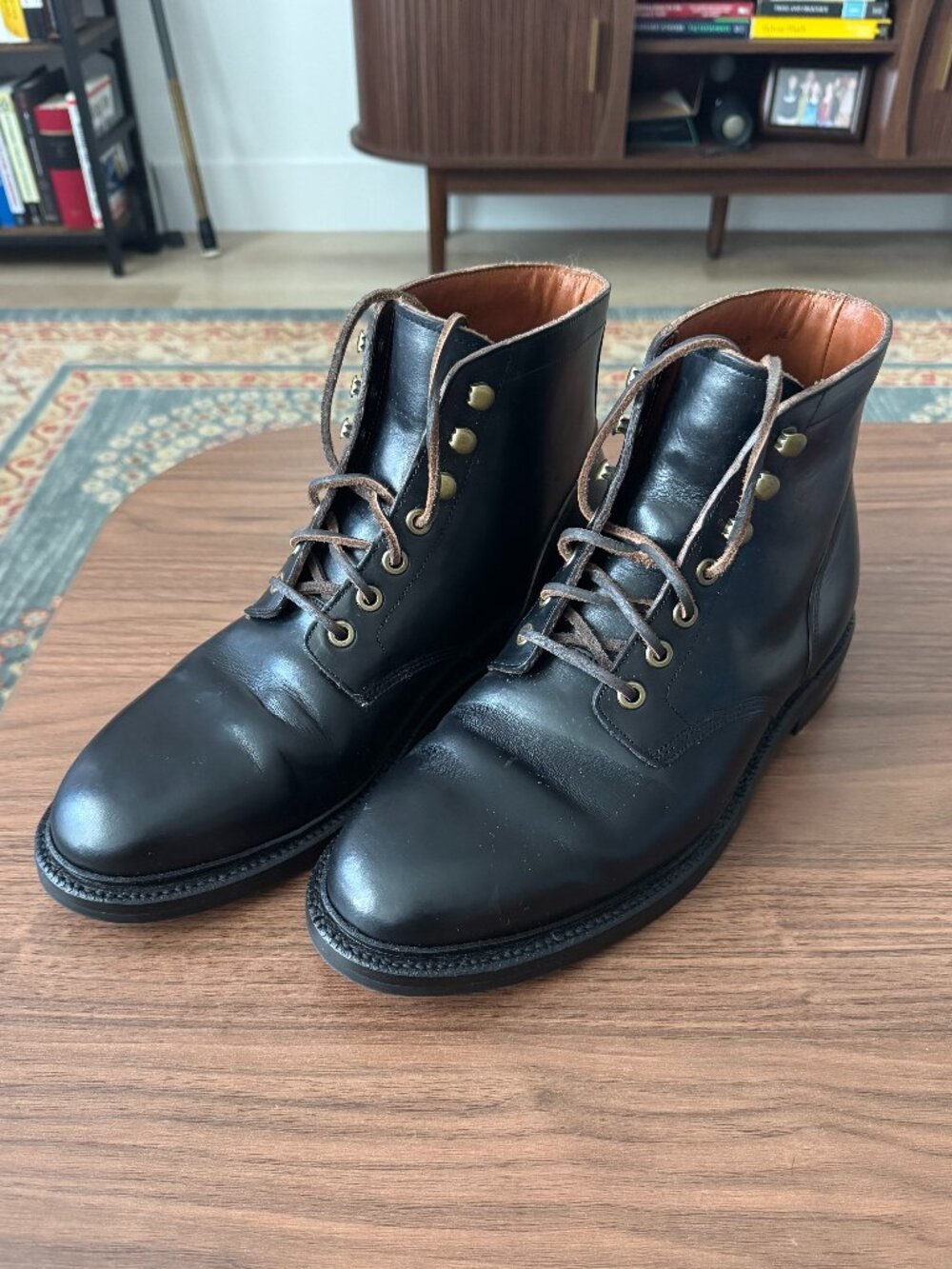 Grant Stone Diesel Boots, Black, Size 10E, Excellent Condition